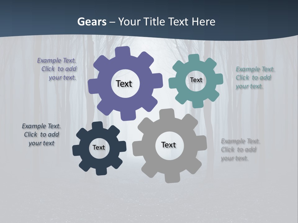 Man In The Forest PowerPoint Template
