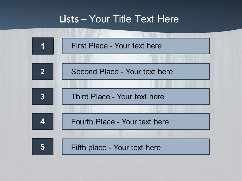 Man In The Forest PowerPoint Template