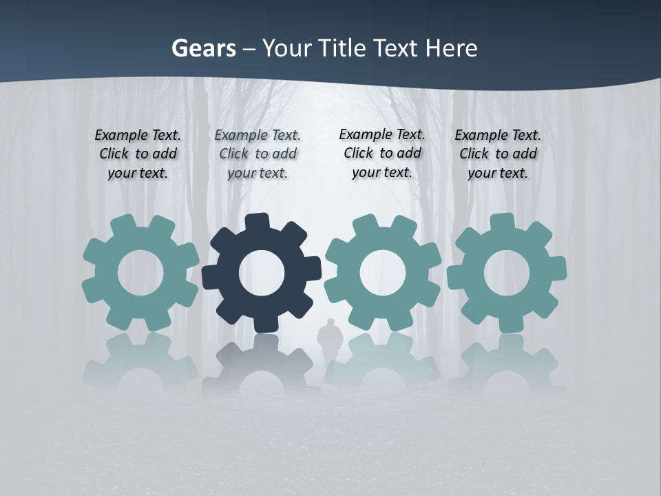 Man In The Forest PowerPoint Template