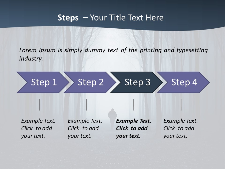 Man In The Forest PowerPoint Template