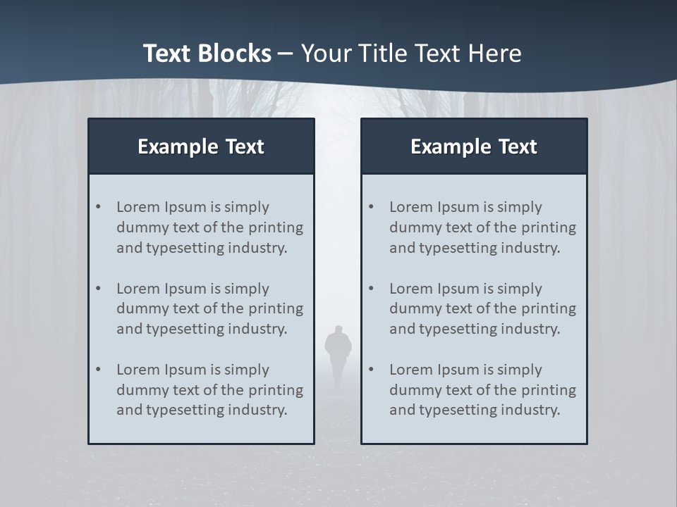 Man In The Forest PowerPoint Template
