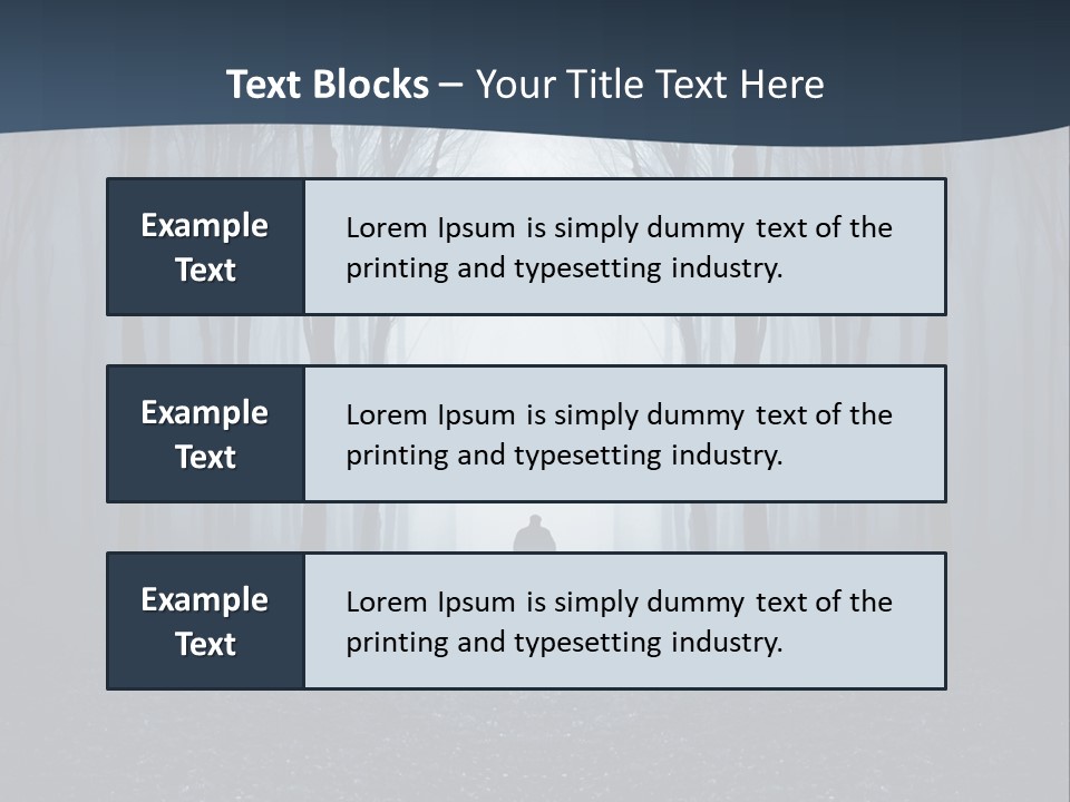 Man In The Forest PowerPoint Template