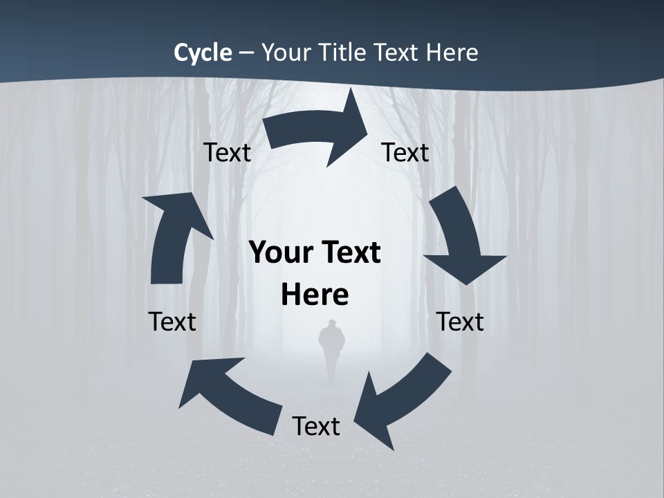 Man In The Forest PowerPoint Template