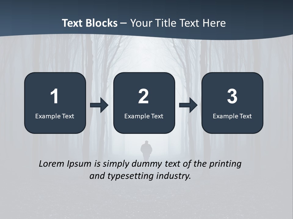 Man In The Forest PowerPoint Template