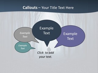 Man In The Forest PowerPoint Template