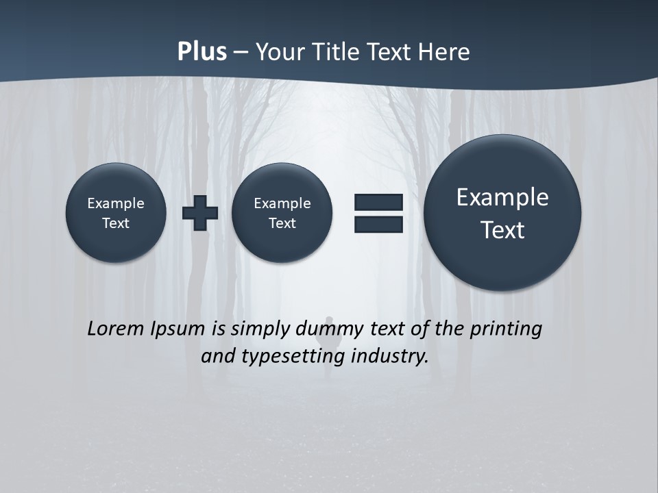 Man In The Forest PowerPoint Template