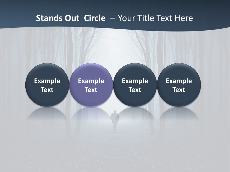 Man In The Forest PowerPoint Template