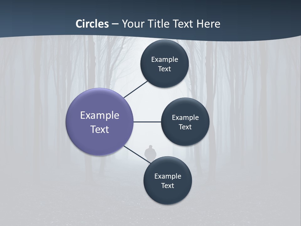 Man In The Forest PowerPoint Template