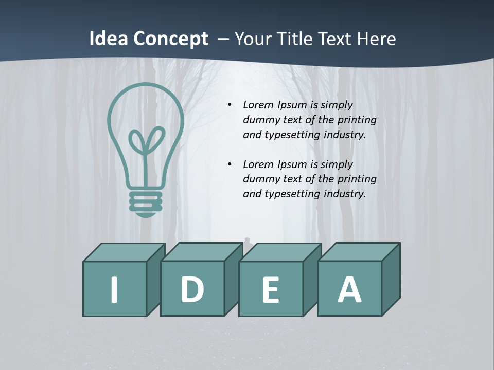 Man In The Forest PowerPoint Template