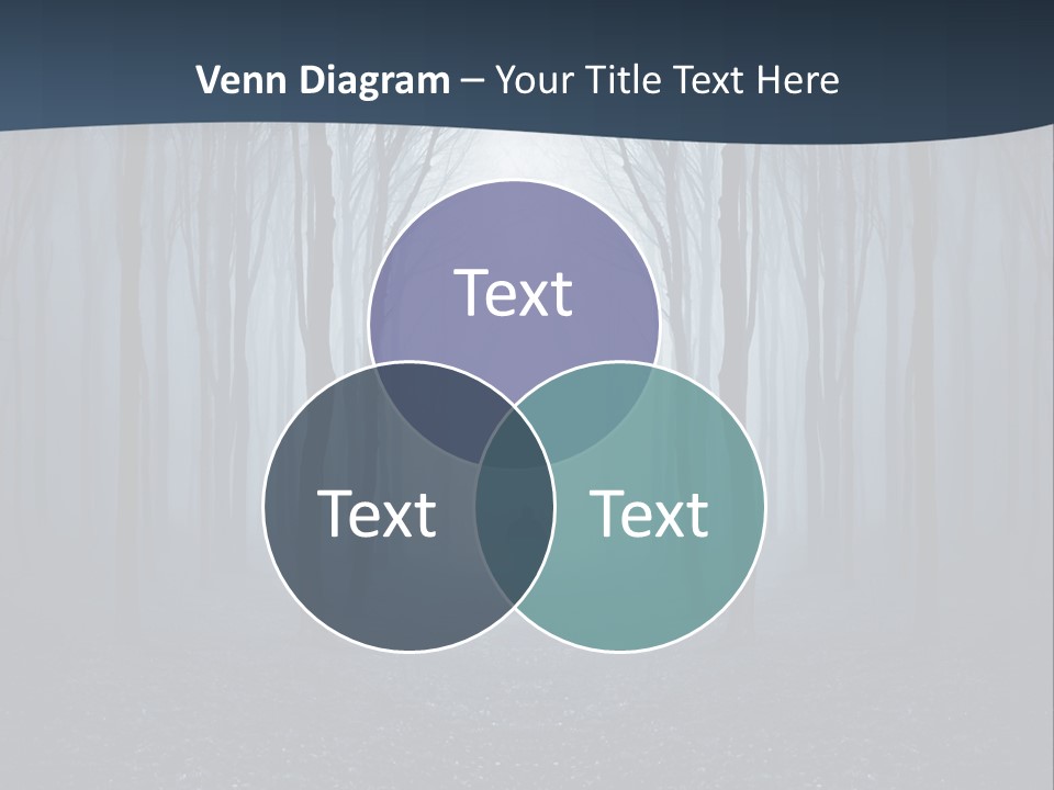 Man In The Forest PowerPoint Template