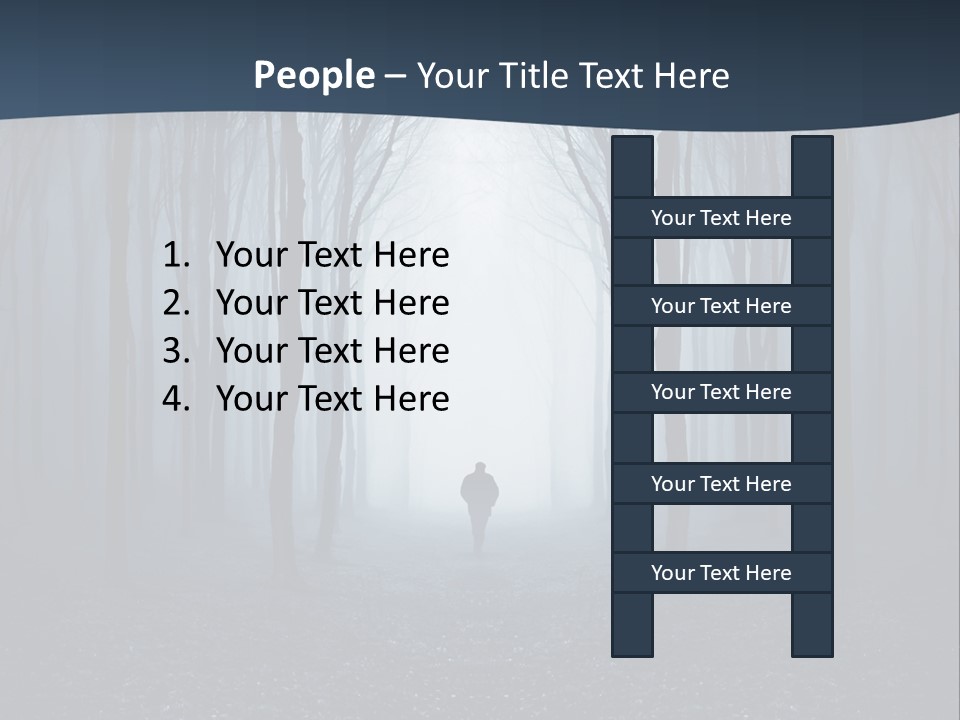 Man In The Forest PowerPoint Template