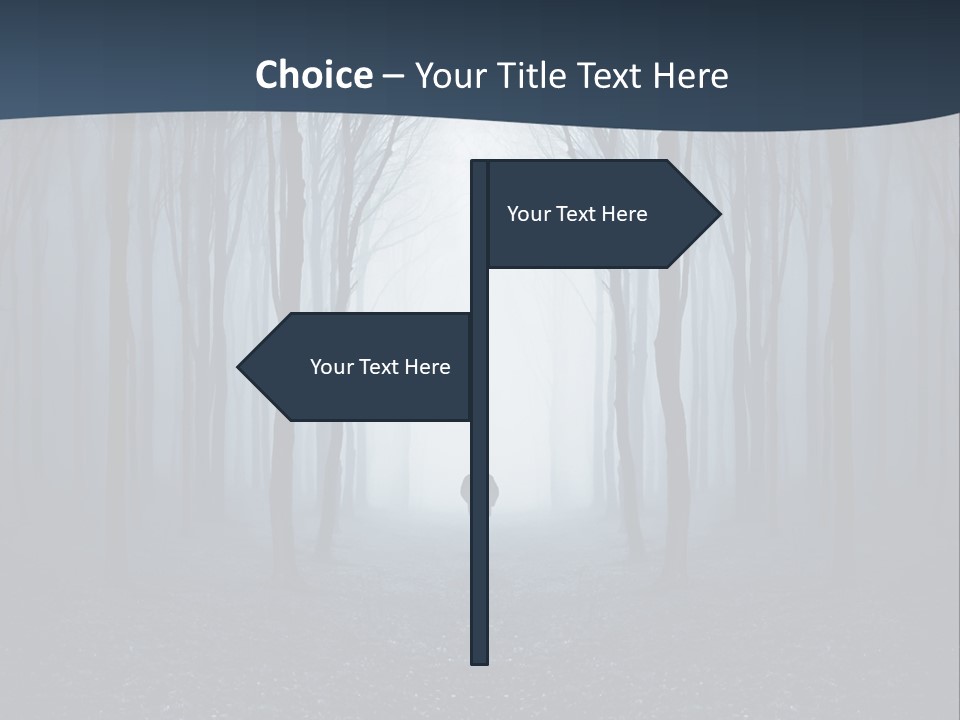 Man In The Forest PowerPoint Template