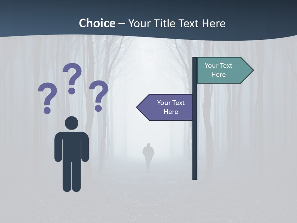 Man In The Forest PowerPoint Template