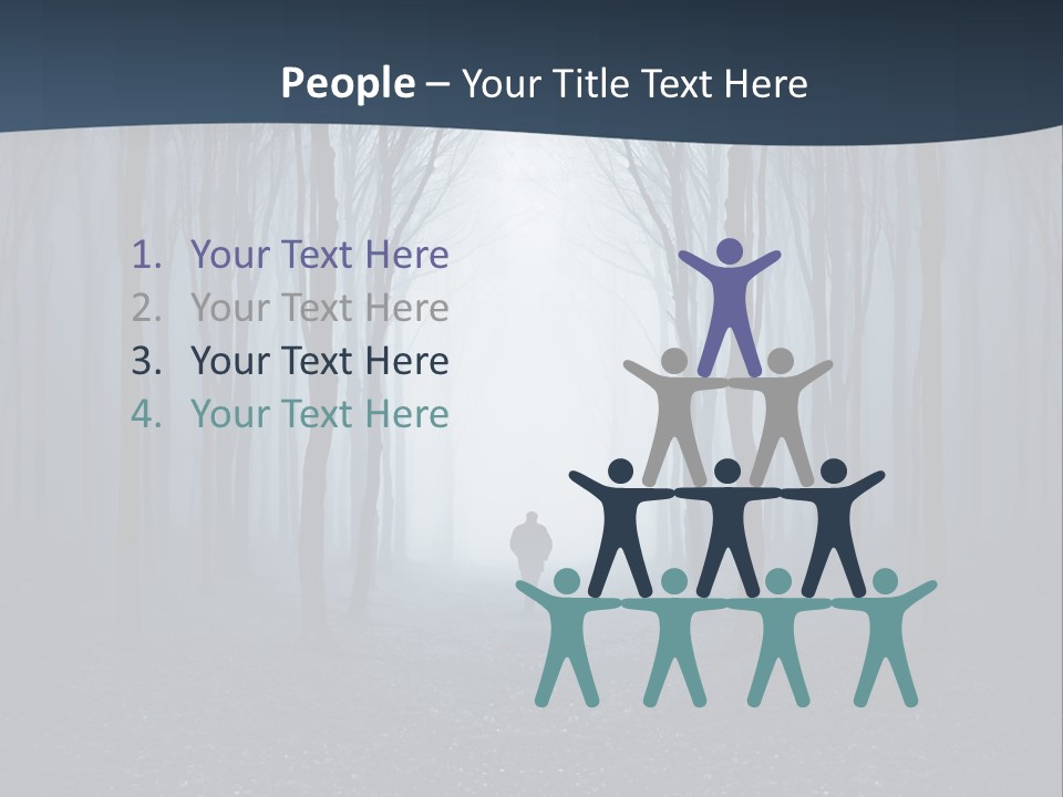 Man In The Forest PowerPoint Template