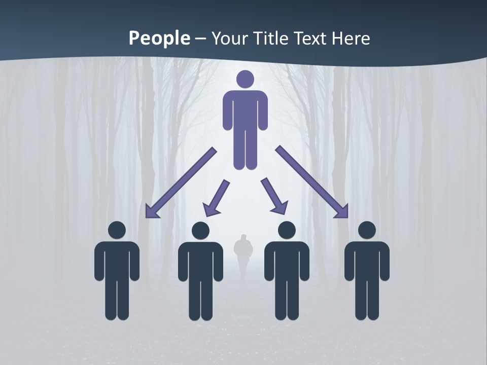 Man In The Forest PowerPoint Template