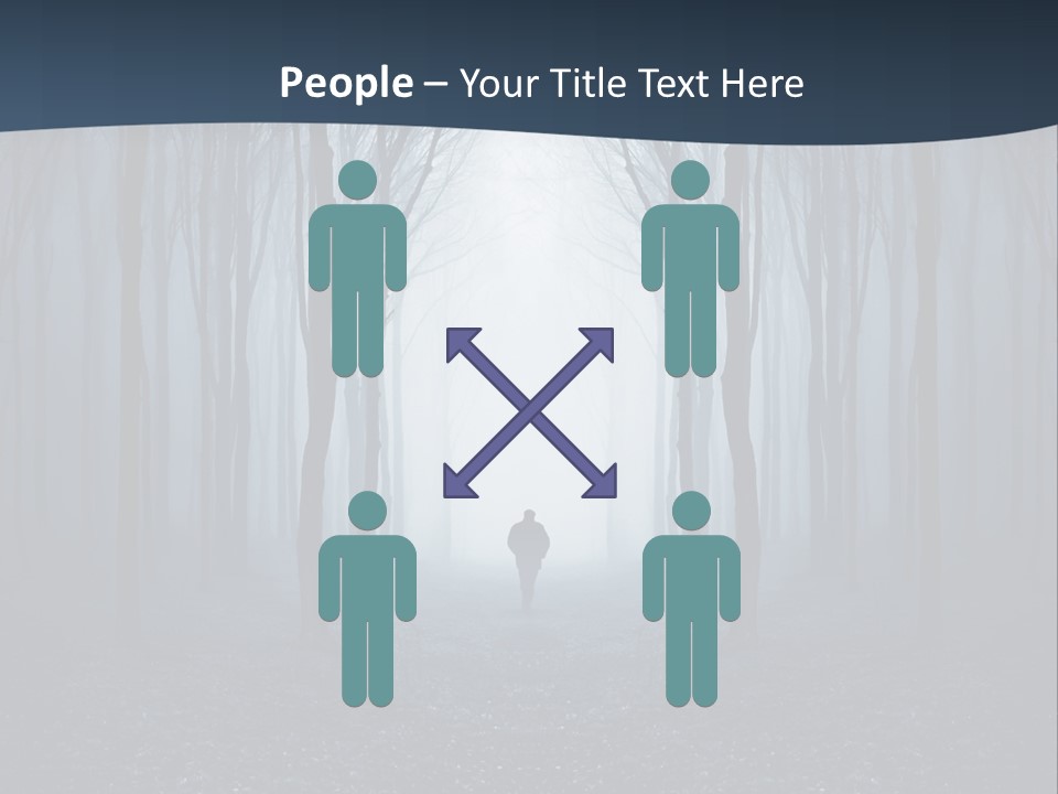 Man In The Forest PowerPoint Template