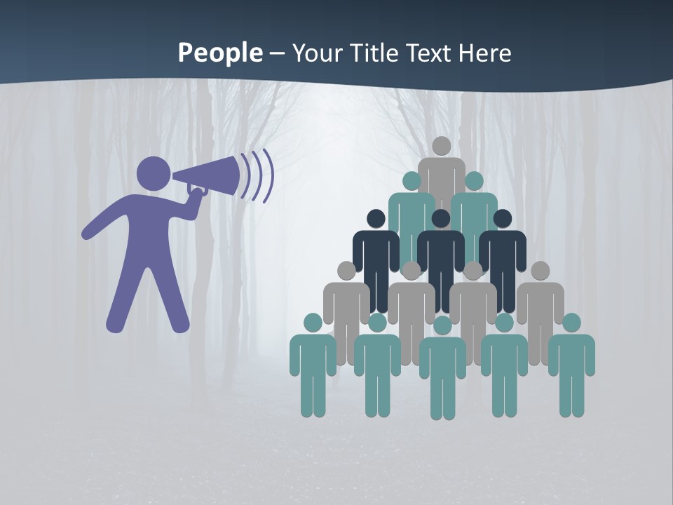 Man In The Forest PowerPoint Template