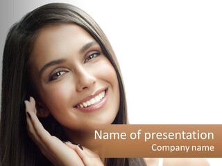 Smile Of A Girl PowerPoint Template