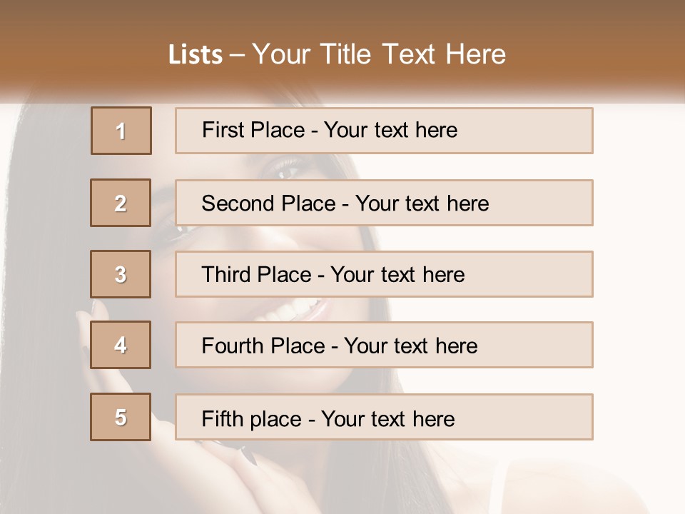 Smile Of A Girl PowerPoint Template