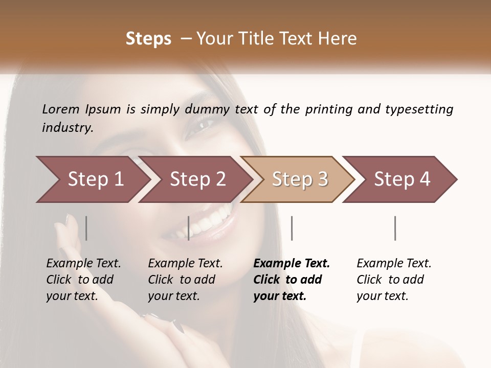 Smile Of A Girl PowerPoint Template