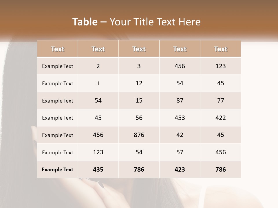 Smile Of A Girl PowerPoint Template