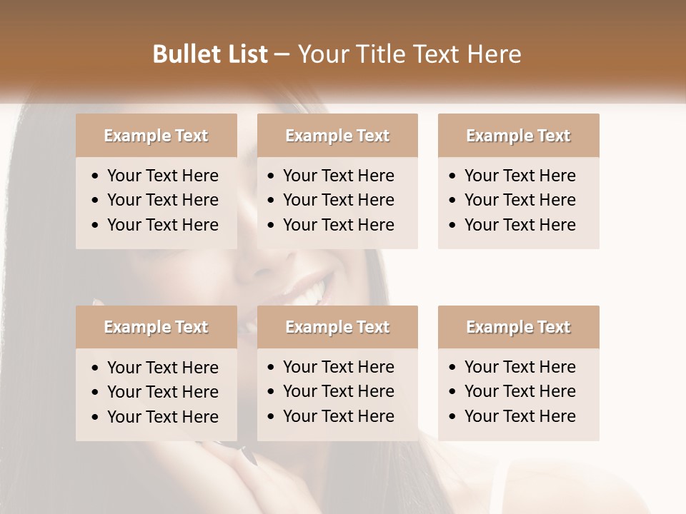 Smile Of A Girl PowerPoint Template