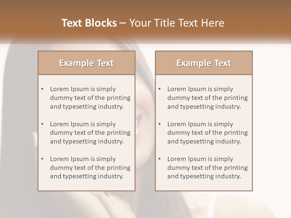 Smile Of A Girl PowerPoint Template