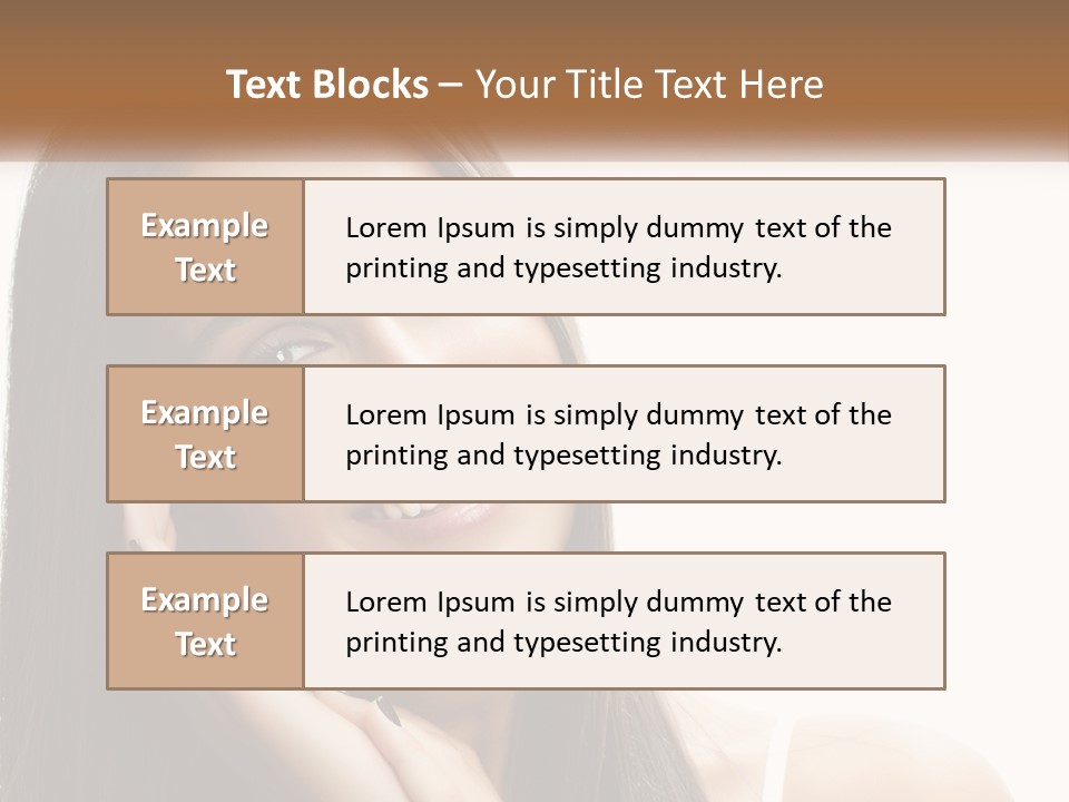 Smile Of A Girl PowerPoint Template