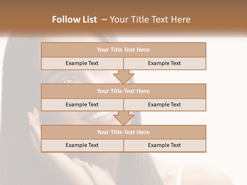 Smile Of A Girl PowerPoint Template