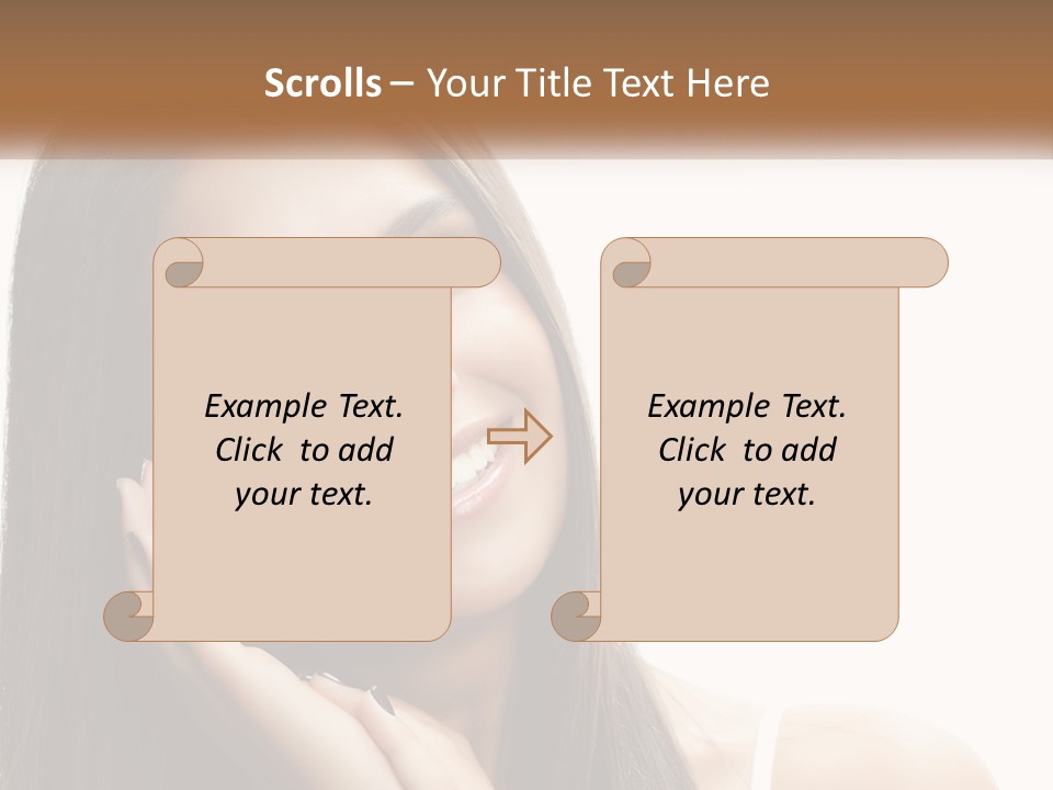 Smile Of A Girl PowerPoint Template