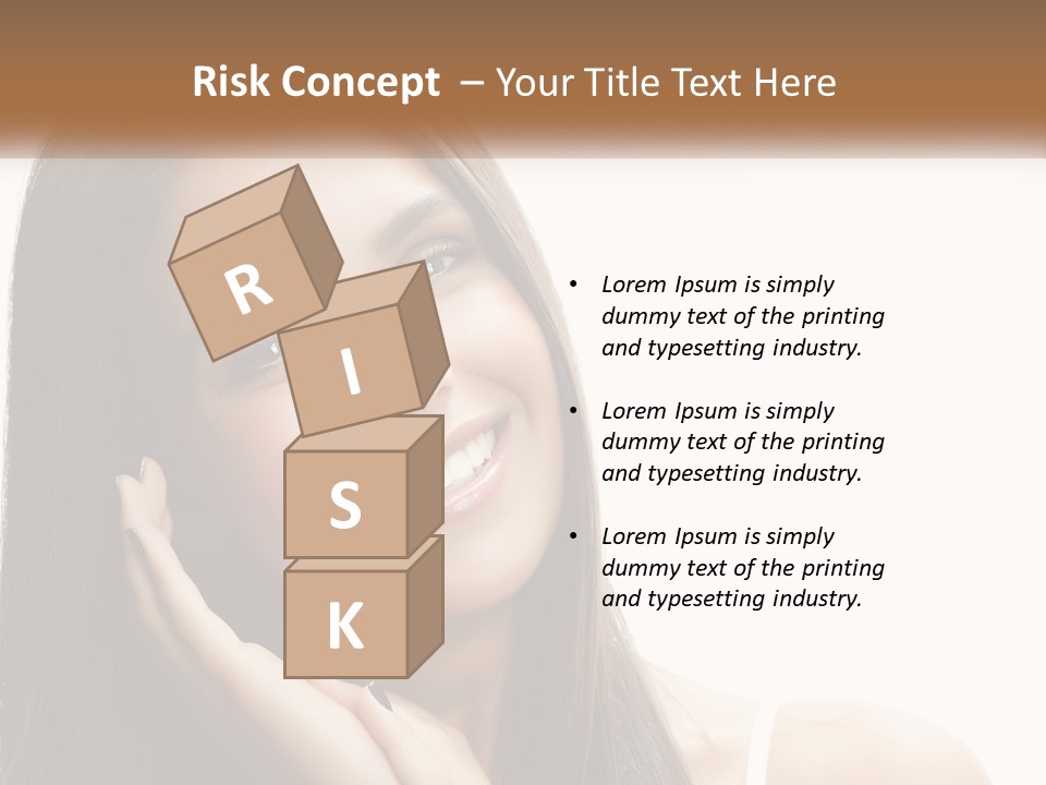 Smile Of A Girl PowerPoint Template