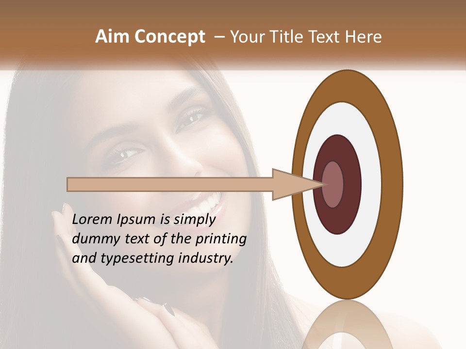 Smile Of A Girl PowerPoint Template