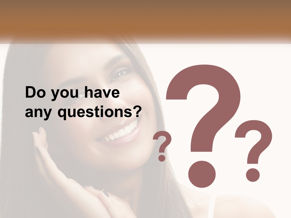 Smile Of A Girl PowerPoint Template