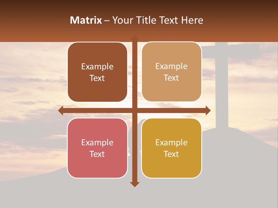 Cross Up PowerPoint Template