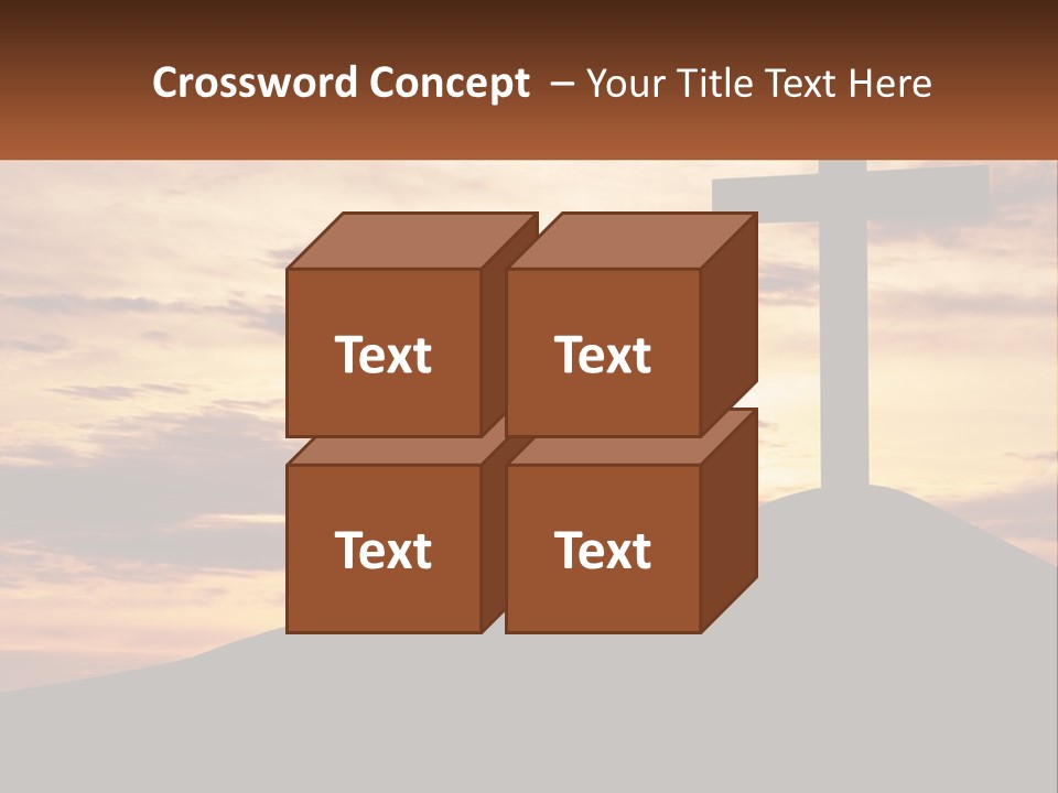 Cross Up PowerPoint Template
