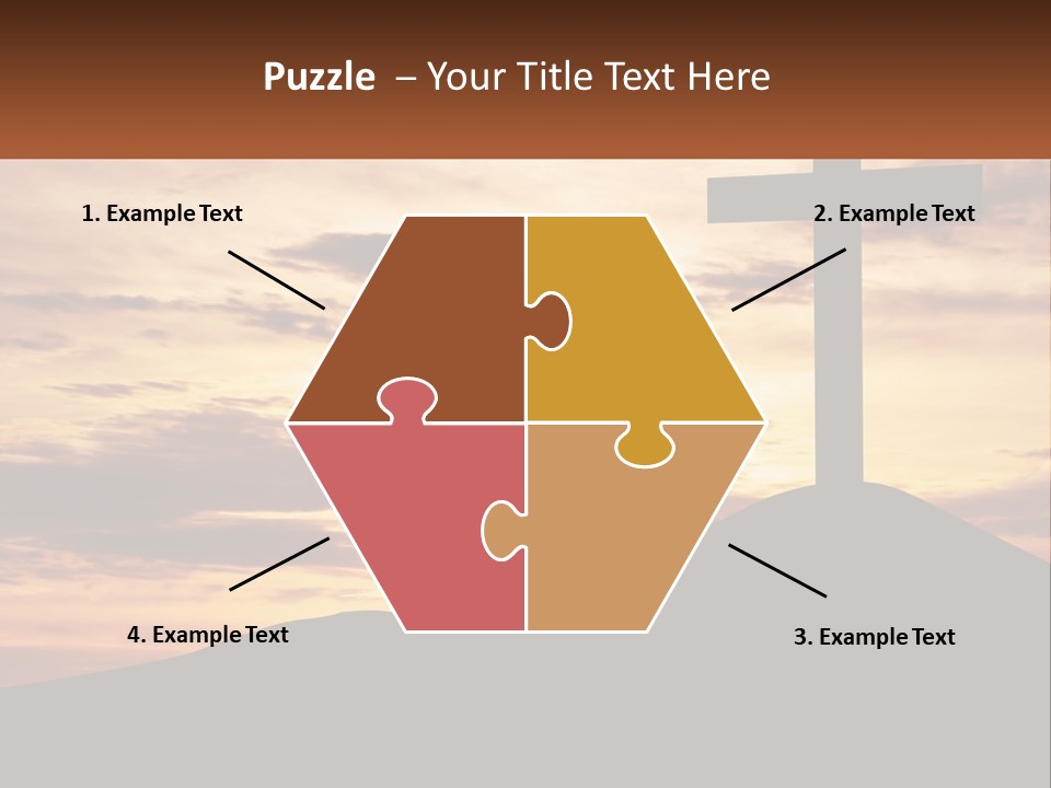 Cross Up PowerPoint Template