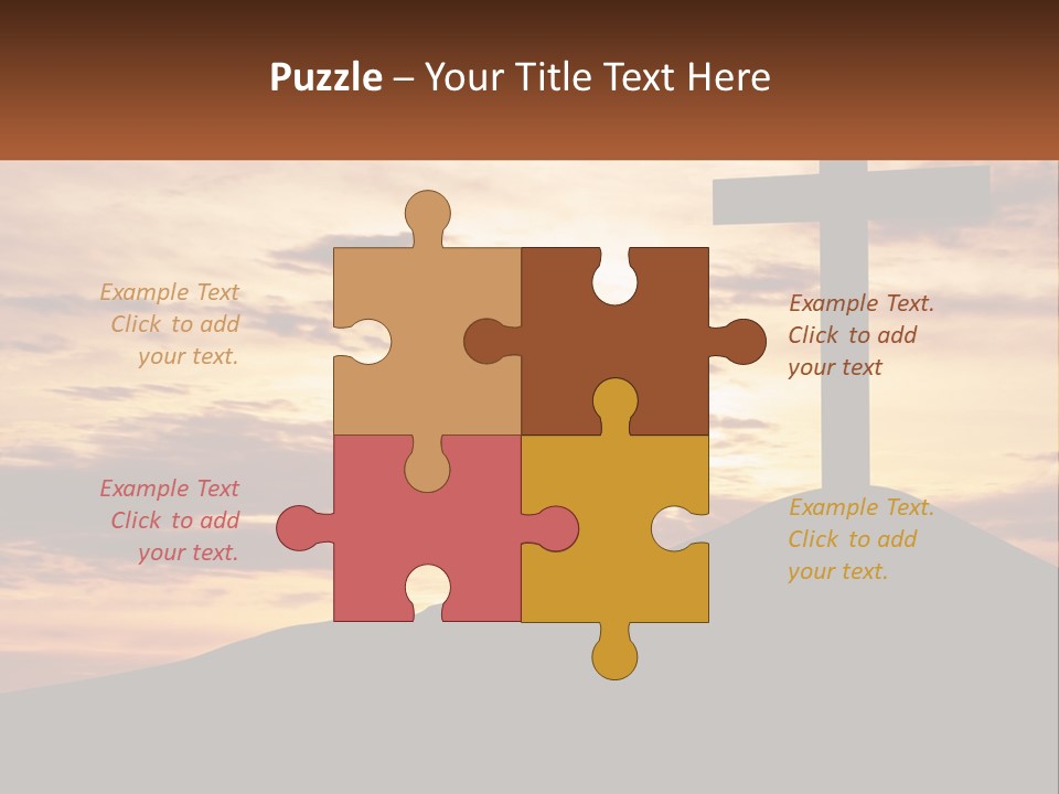 Cross Up PowerPoint Template