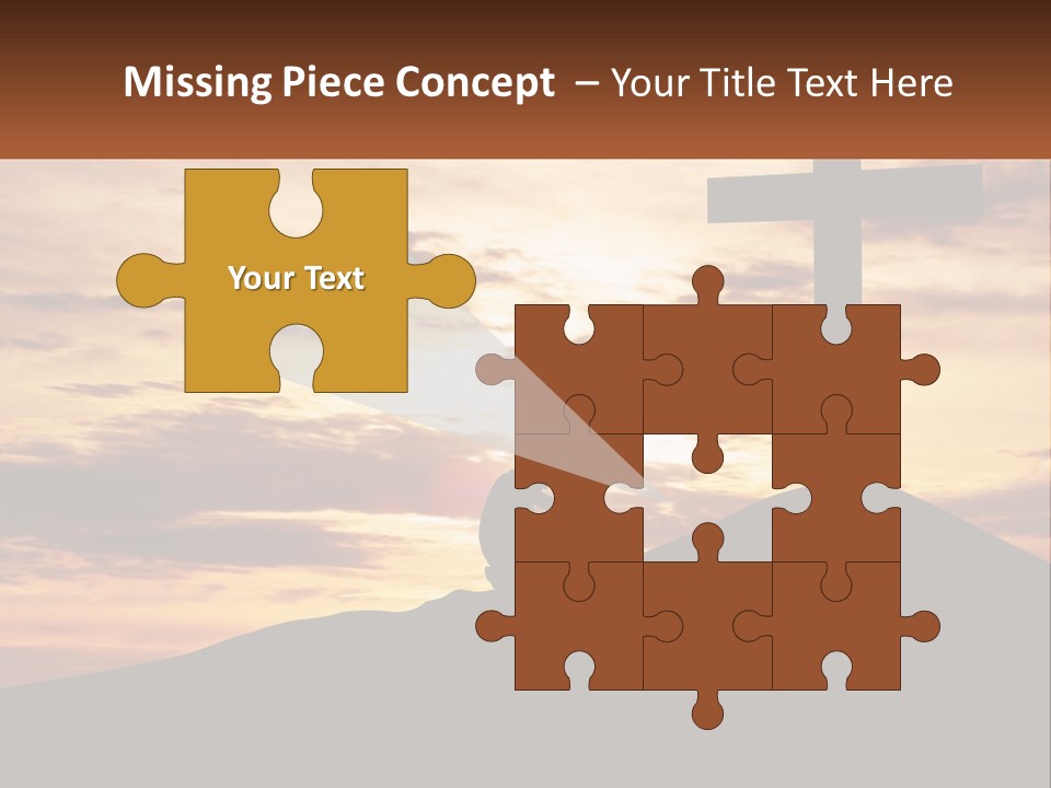 Cross Up PowerPoint Template