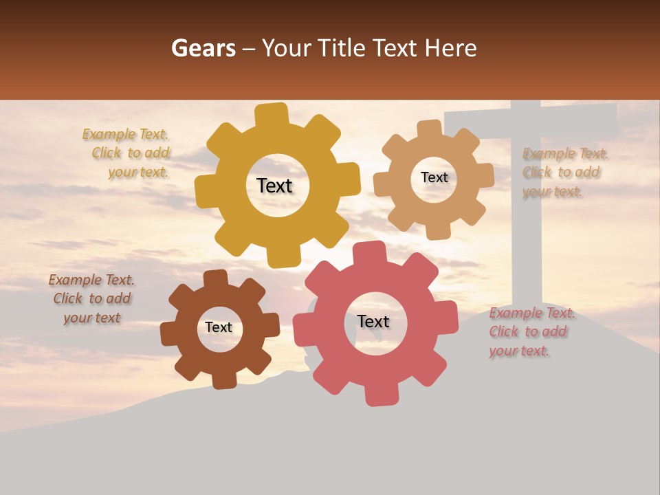 Cross Up PowerPoint Template