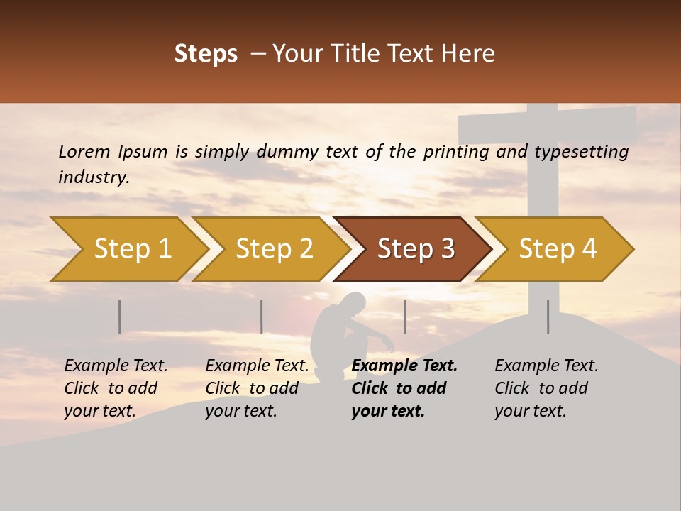 Cross Up PowerPoint Template