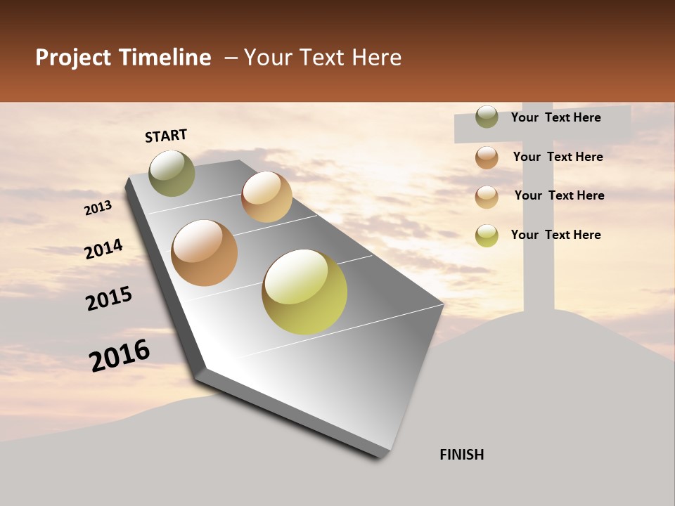 Cross Up PowerPoint Template