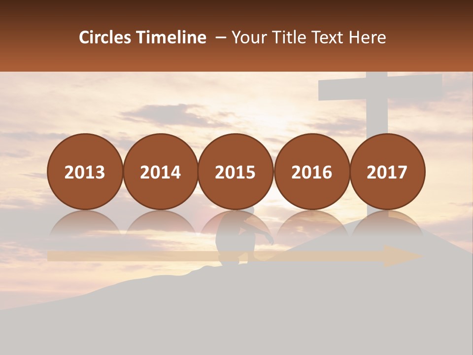 Cross Up PowerPoint Template