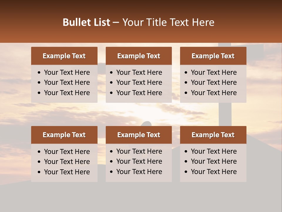Cross Up PowerPoint Template