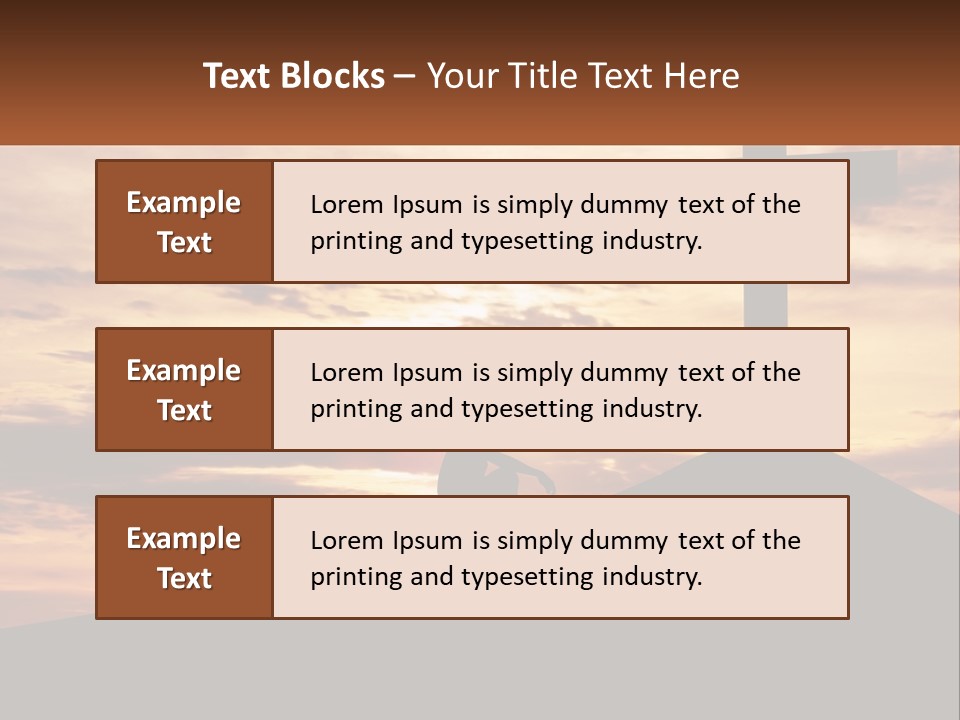 Cross Up PowerPoint Template