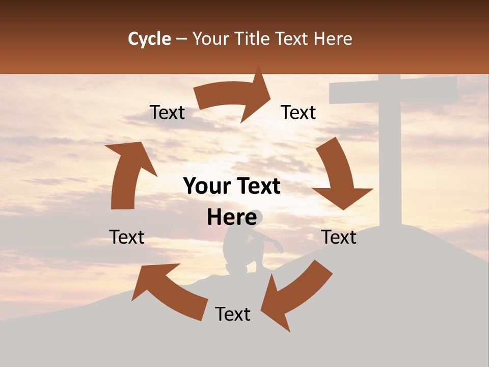 Cross Up PowerPoint Template