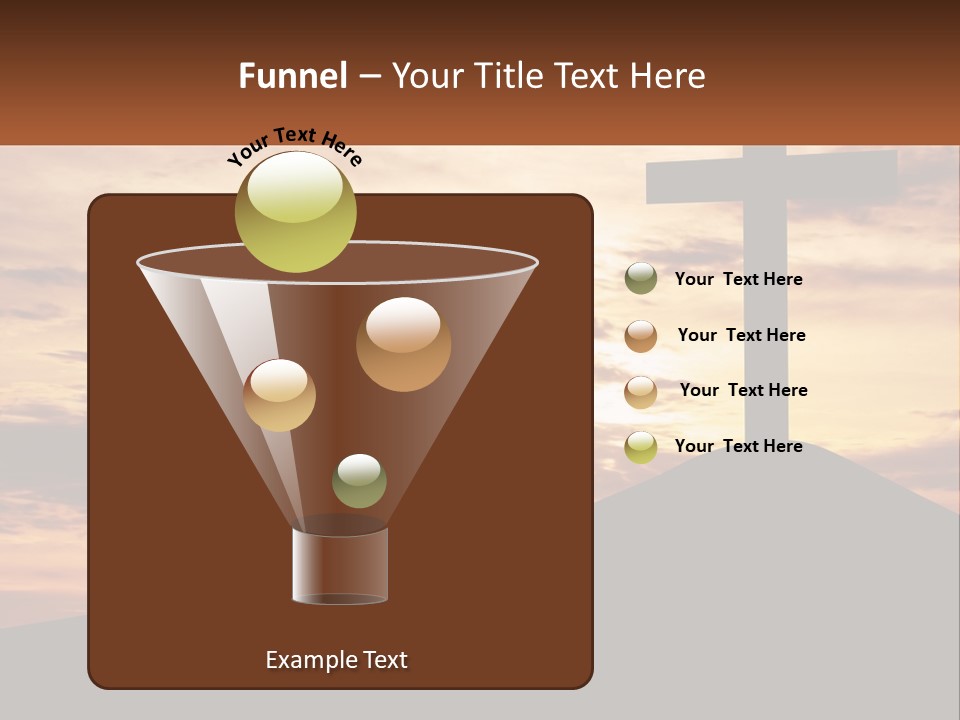 Cross Up PowerPoint Template