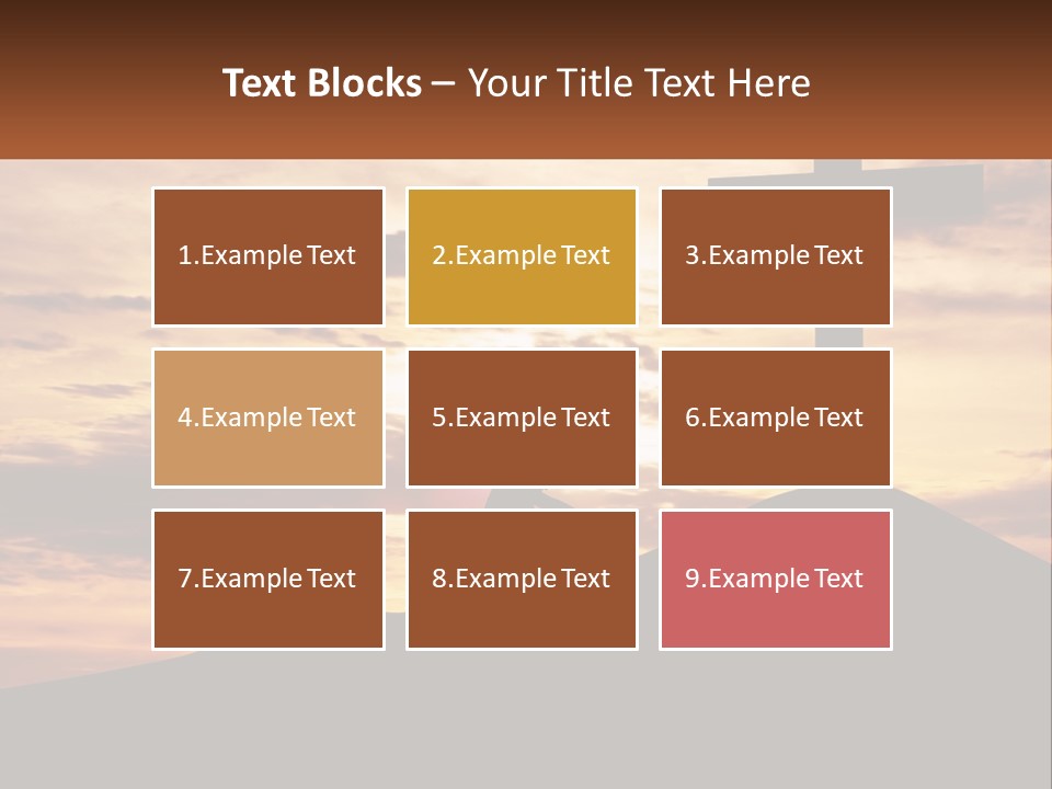 Cross Up PowerPoint Template