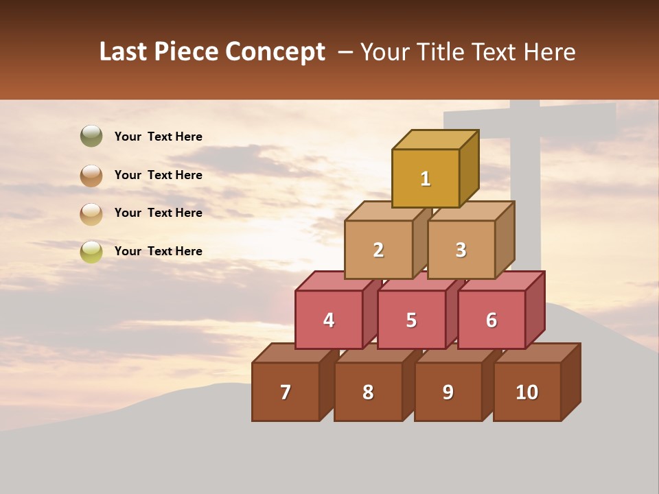 Cross Up PowerPoint Template