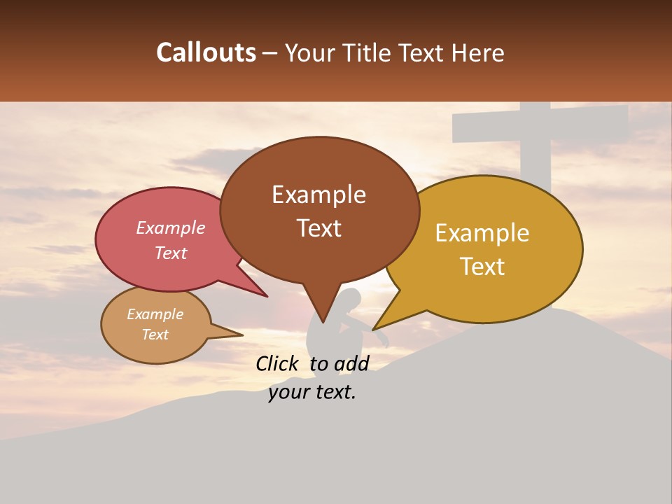Cross Up PowerPoint Template