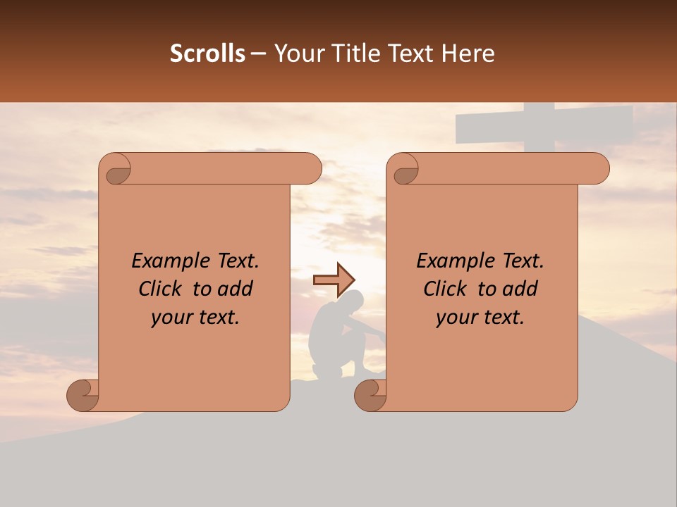 Cross Up PowerPoint Template
